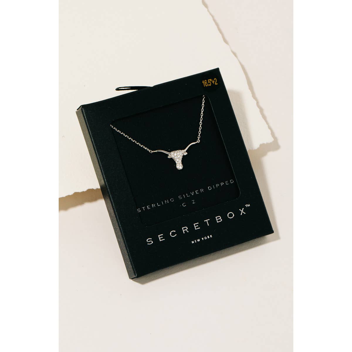 Bull Head Necklace | Silver