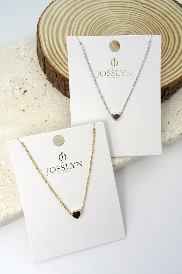 Classic Mini Heart Necklace | Silver
