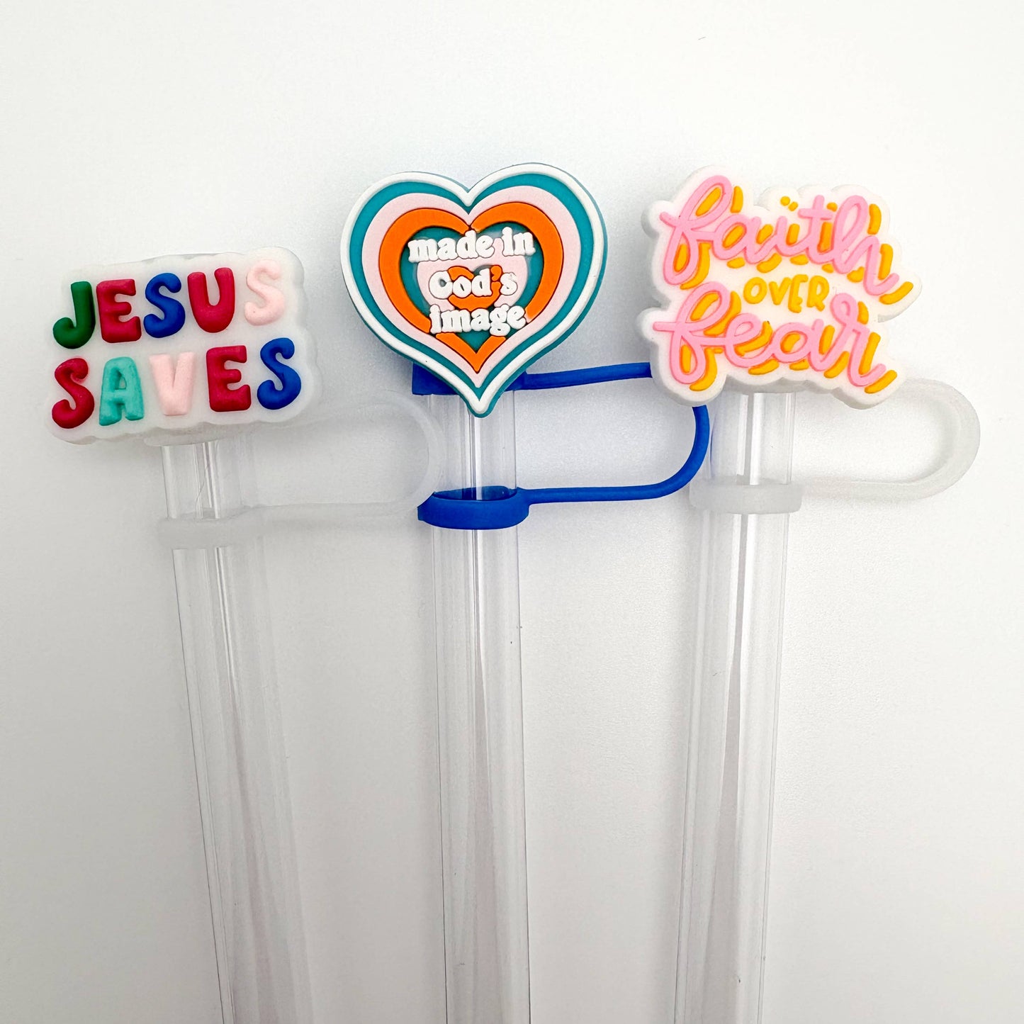 Straw Topper 3 Pack | Jesus Saves