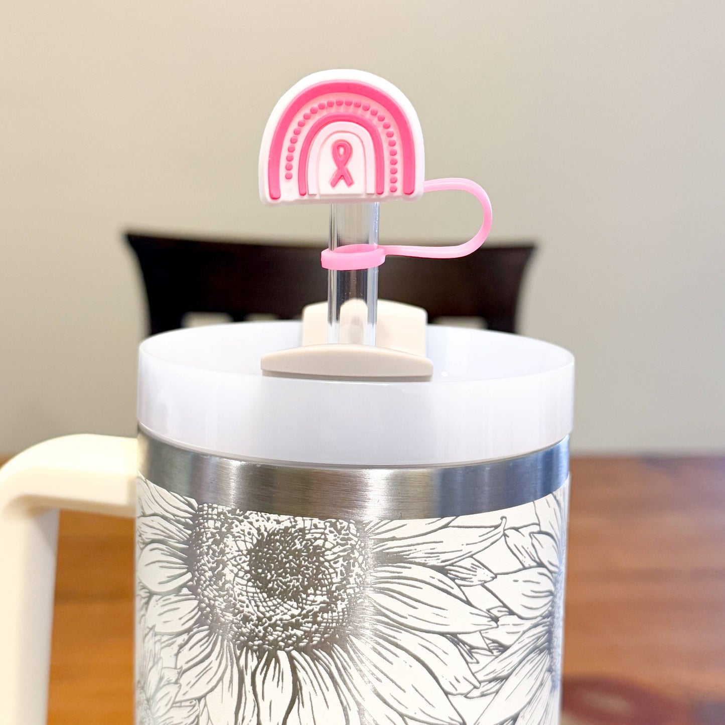 Straw Topper 3 Pack | Breast Cancer Awareness