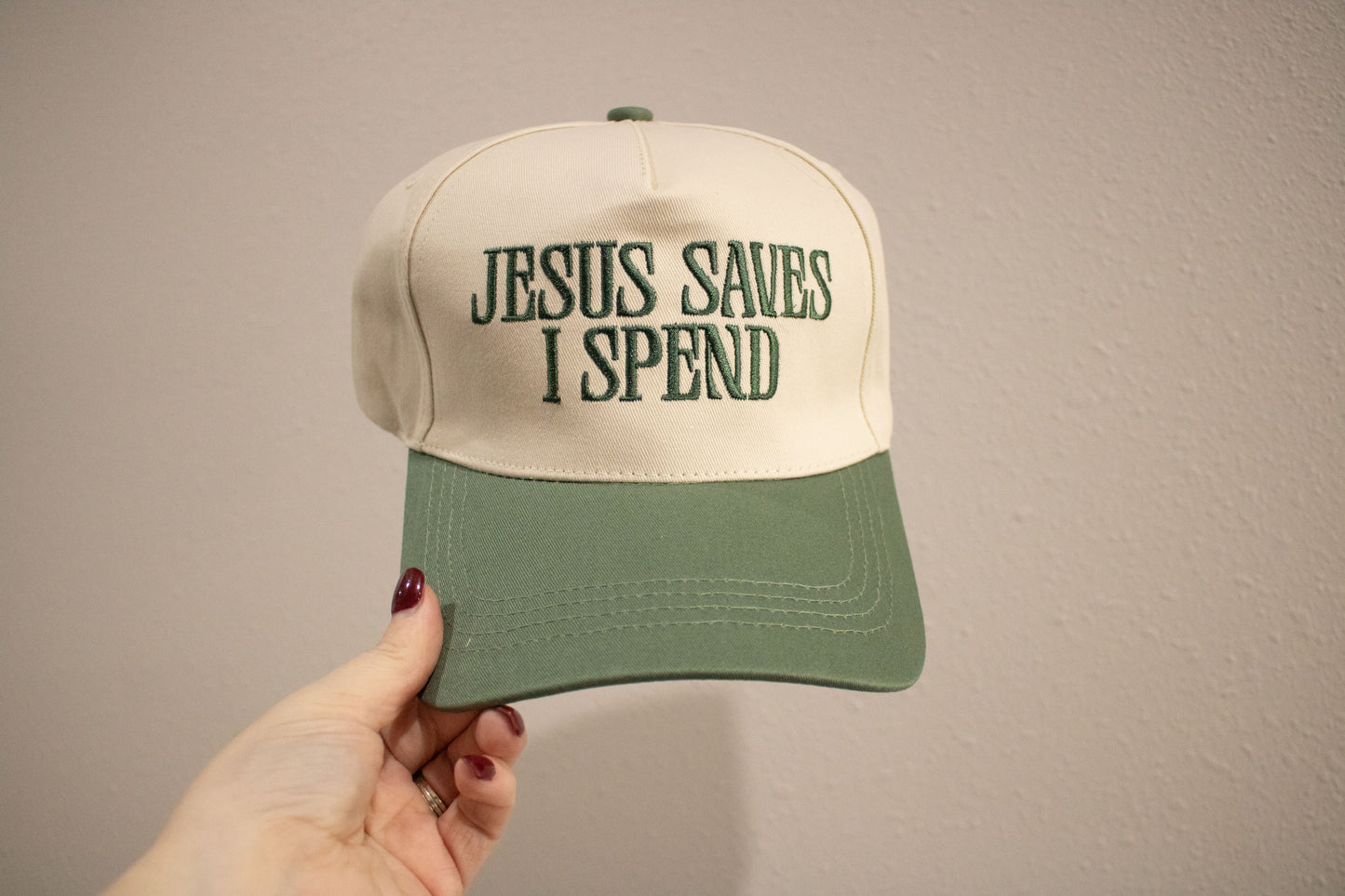 Jesus Saves, I Spend Hat | Multiple Colors