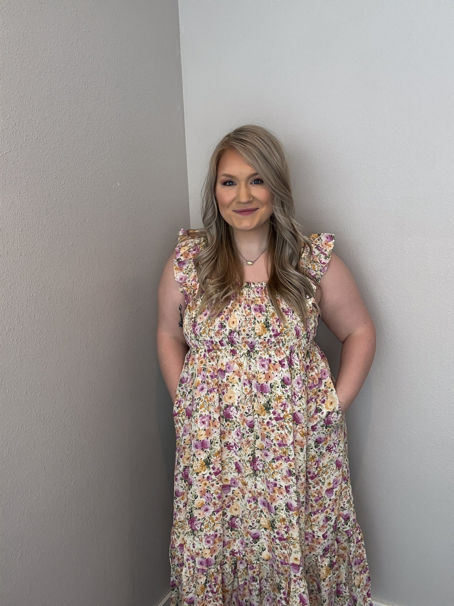 Alayna Smocked Floral Dress