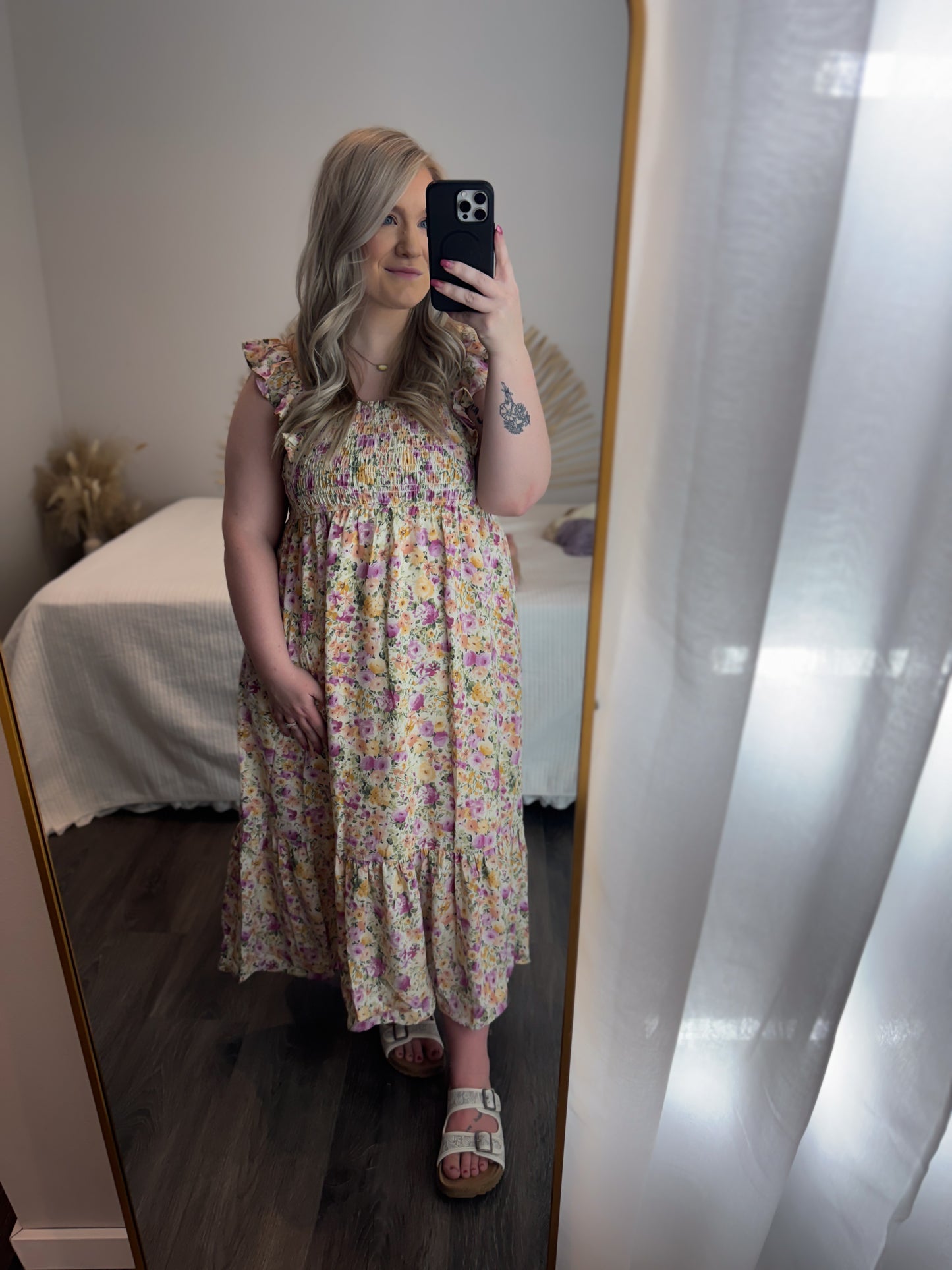 Alayna Smocked Floral Dress