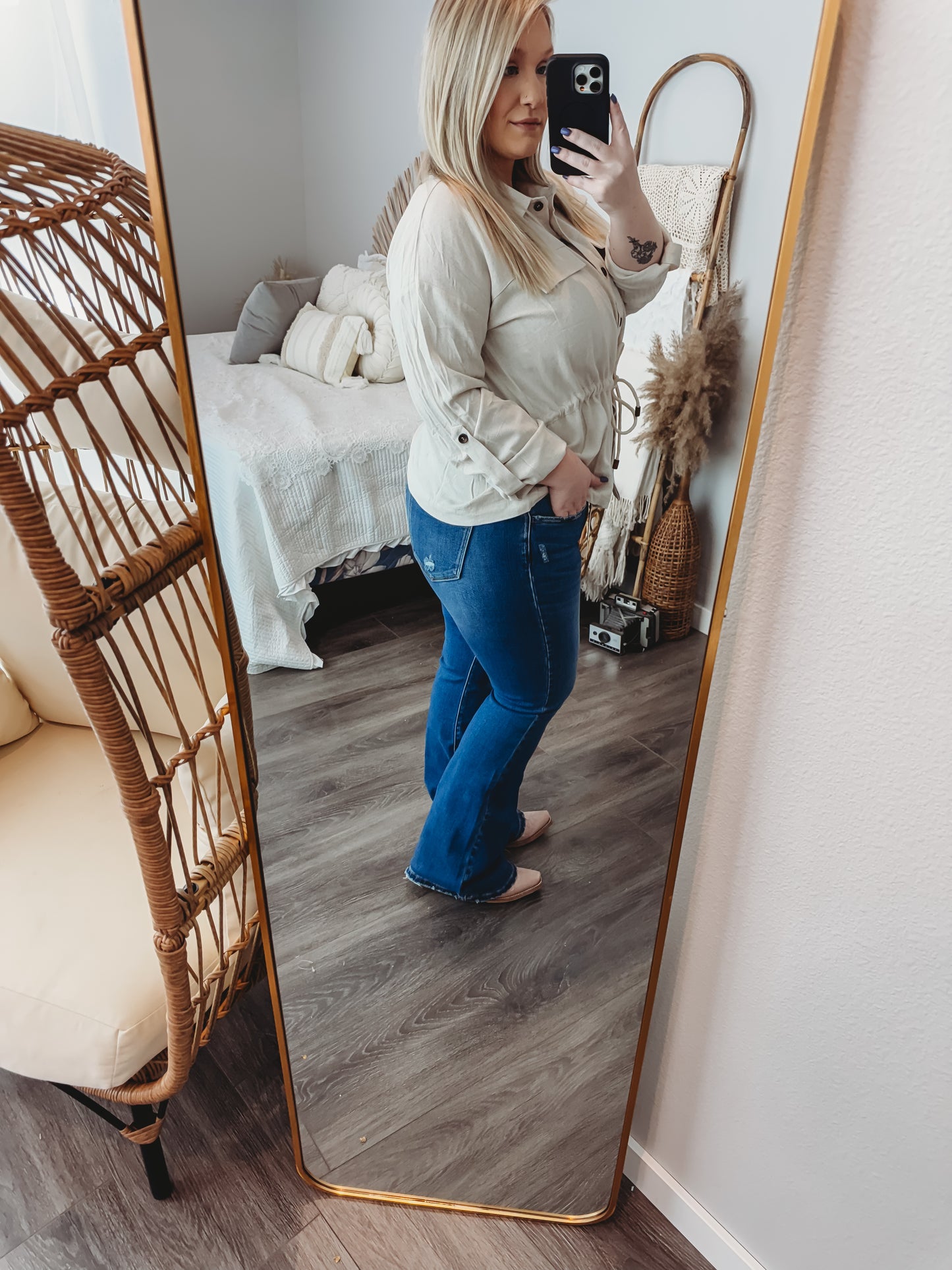 KanCan Mid Rise Flare Jeans