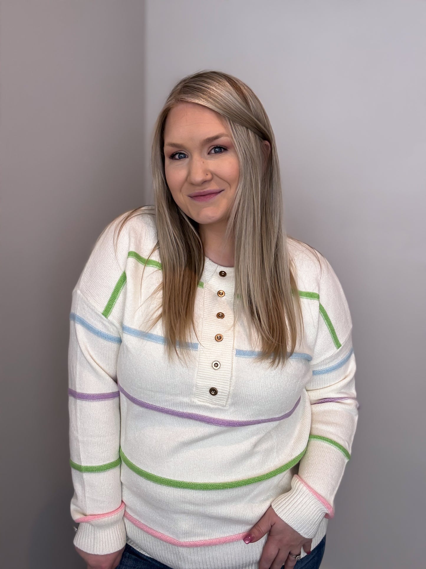 Spring Striped Sweater