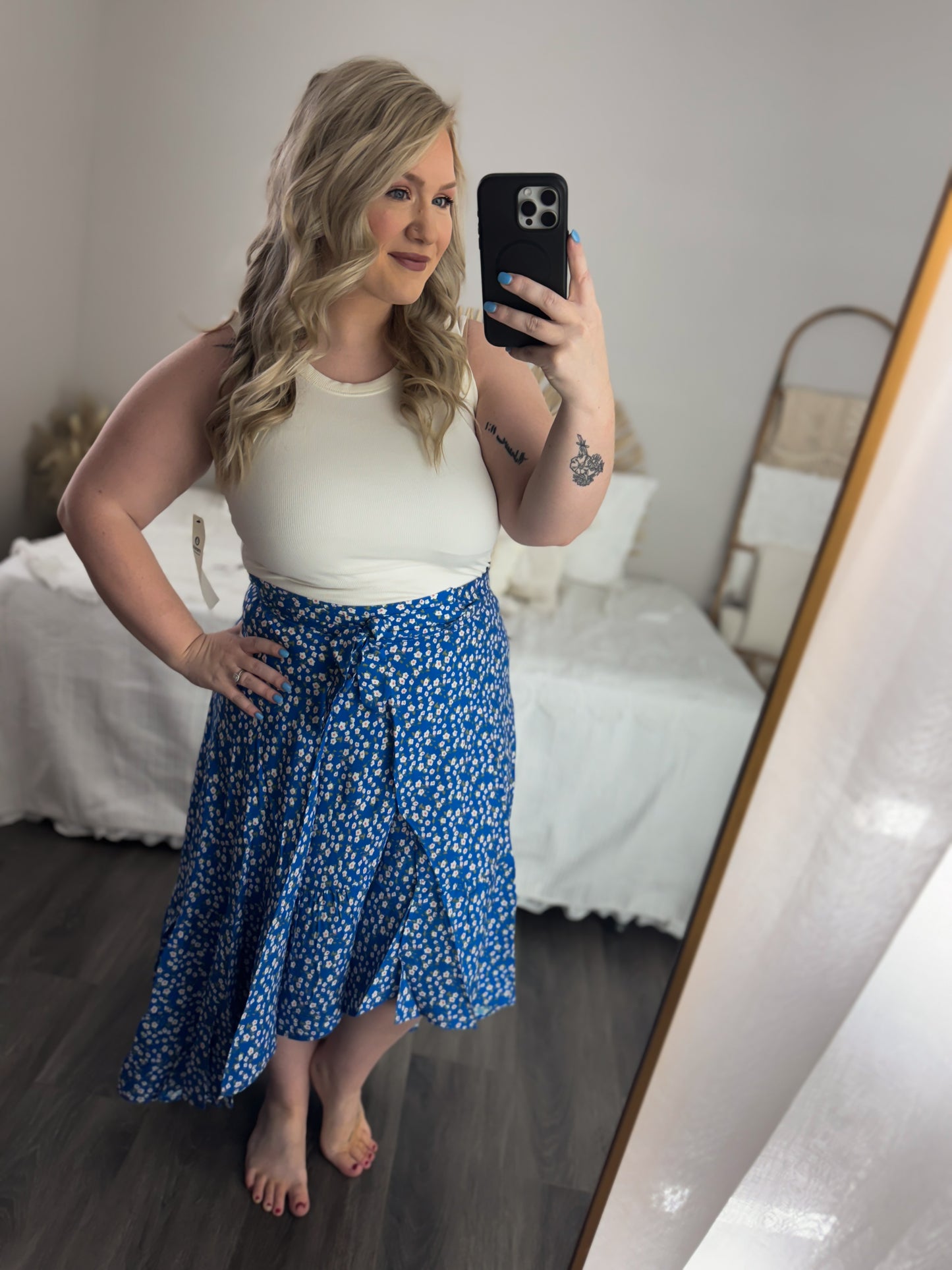 Floral Wrap Skirt