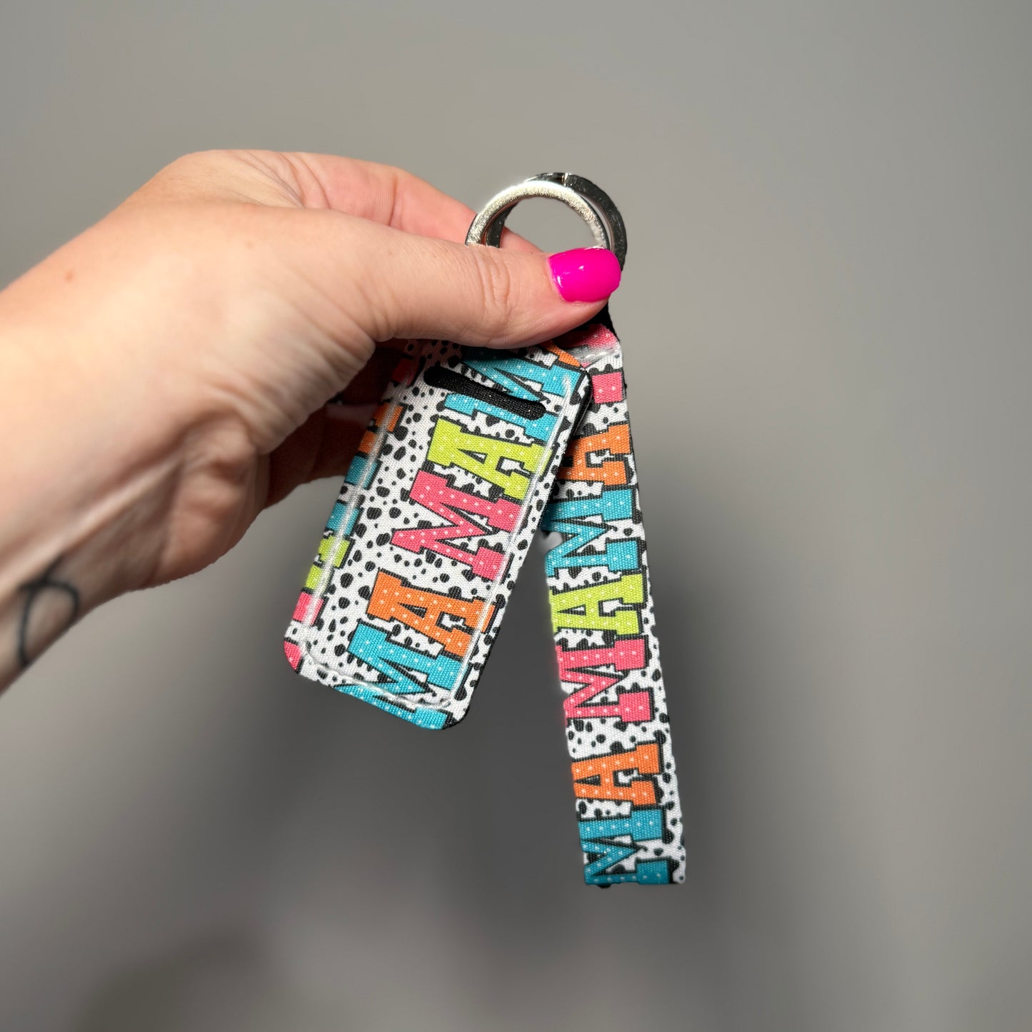 Wristlet Keychain and Chapstick Holder | Mama