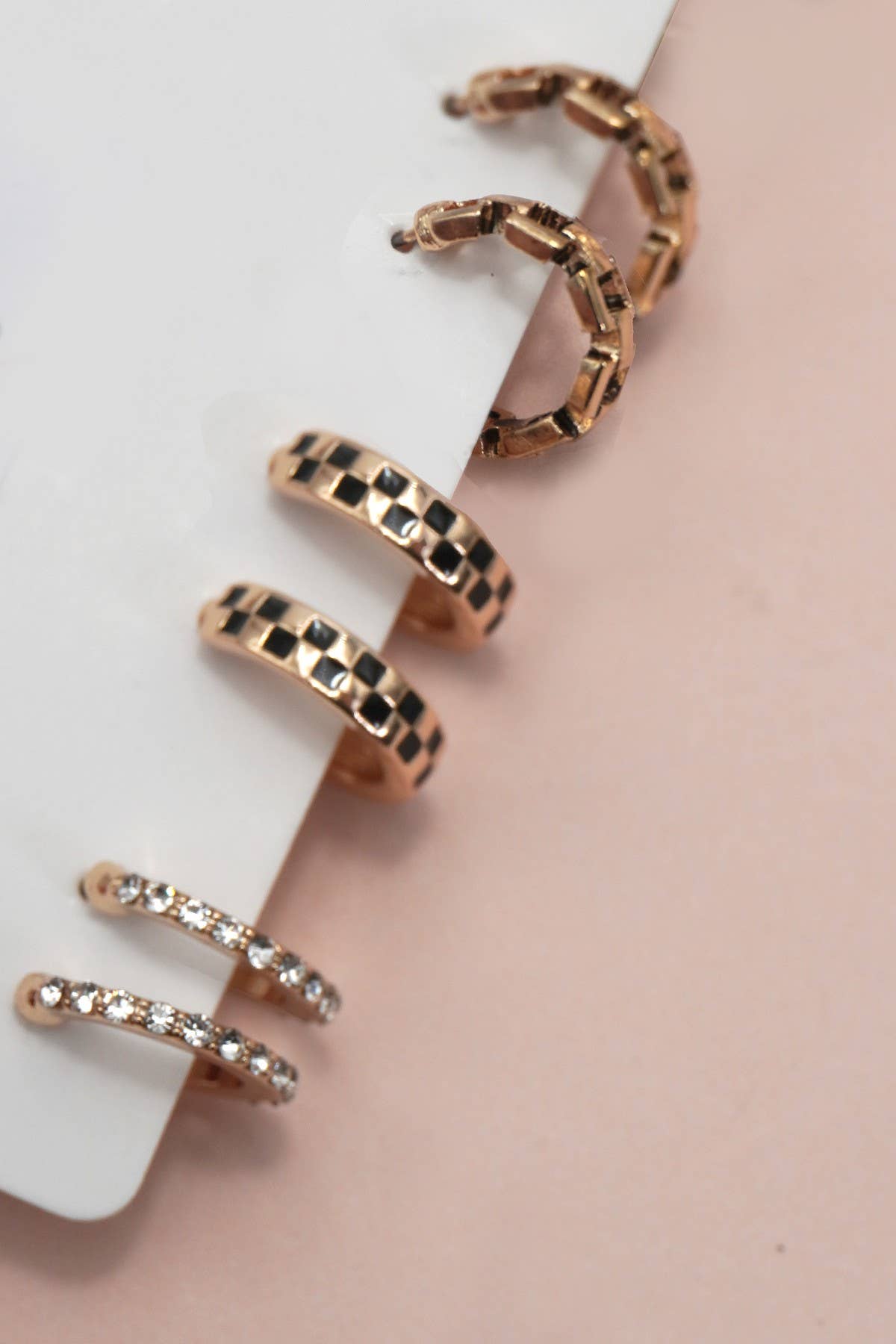 Hoop Huggie Trio Earrings | Gold