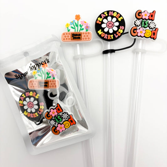 Straw Topper 3 Pack | God is Good