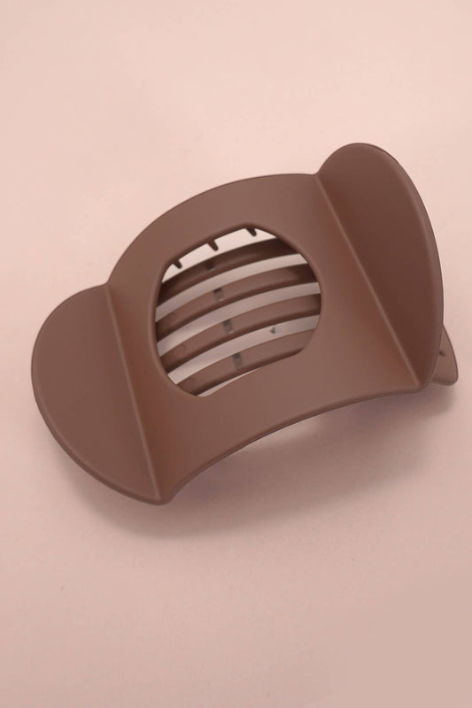 Lay Flat Large Hair Claw Clip | Brown