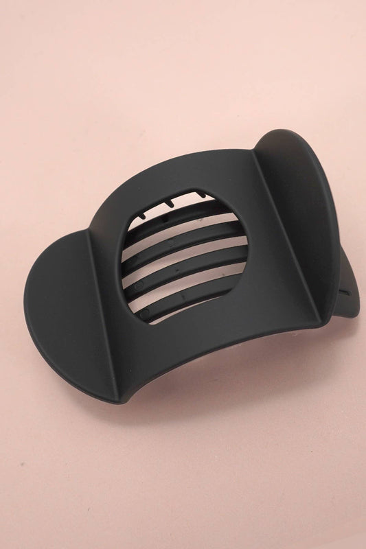 Lay Flat Large Hair Claw Clip | Black