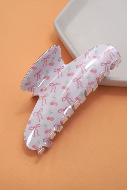 Large Bow Claw Clip | Pink