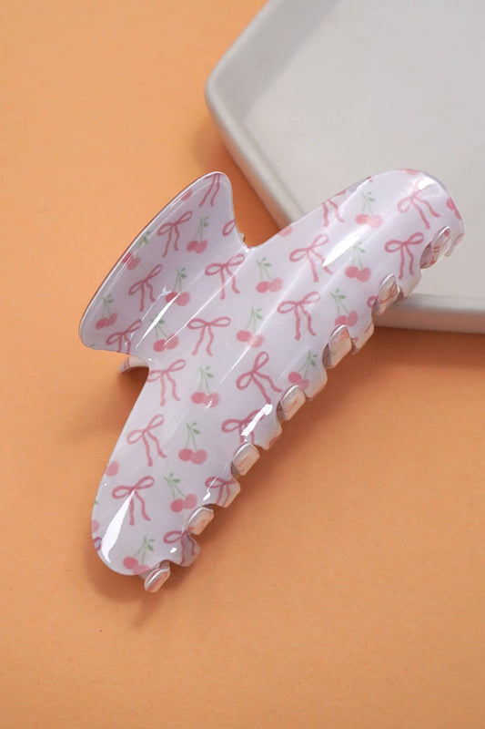 Large Bow Claw Clip | Pink