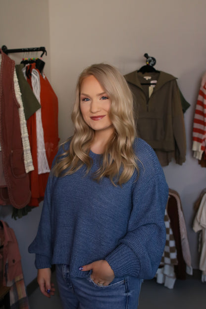 Oversized Balloon Sleeve Sweater