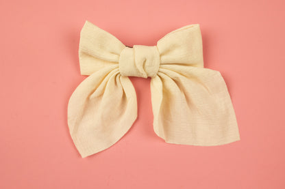 Bow Hair Clips | Off White