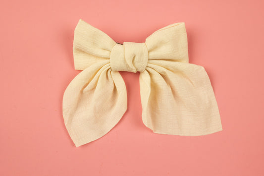 Bow Hair Clips | Off White