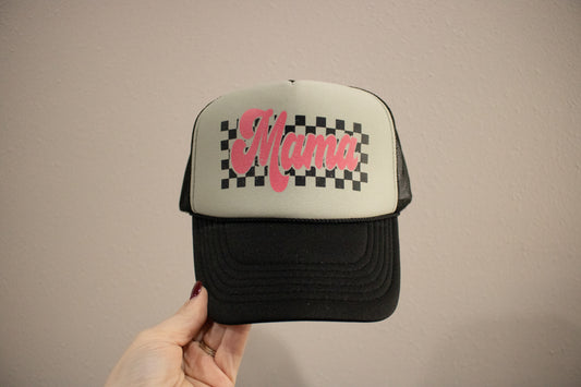 Mama Checkered Hat