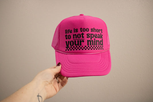 Speak Your Mind Hat