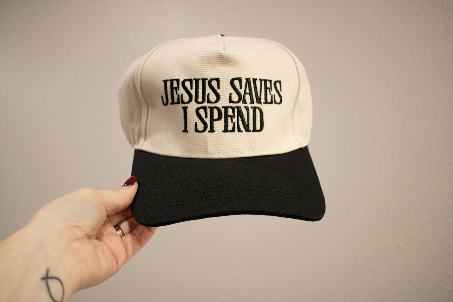 Jesus Saves, I Spend Hat | Multiple Colors