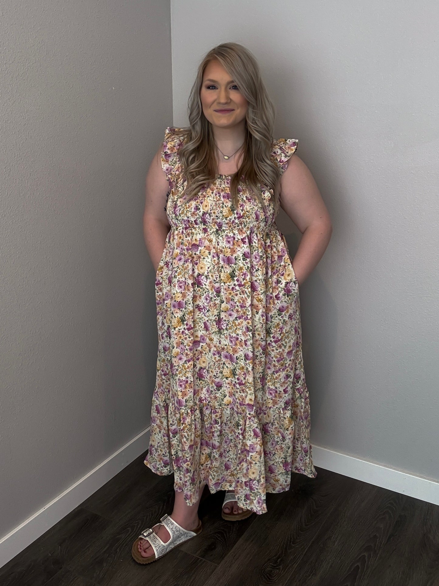 Alayna Smocked Floral Dress