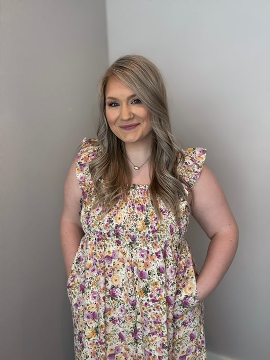 Alayna Smocked Floral Dress