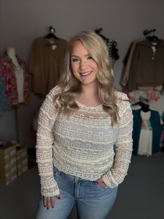 Flower Lace Top