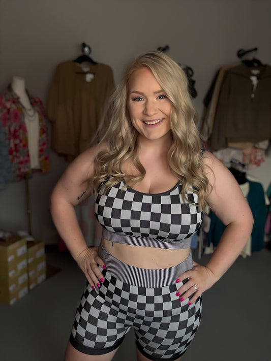 Checkered Two Piece Set