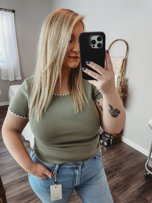 Jaiden Knit Sweater Tee