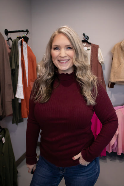 Merrowed Hemned Heavy Ribbed Top