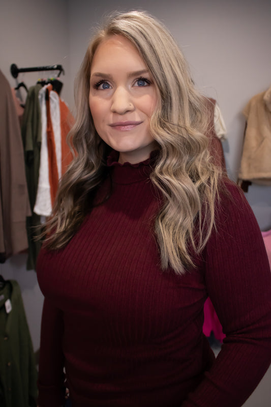 Merrowed Hemned Heavy Ribbed Top