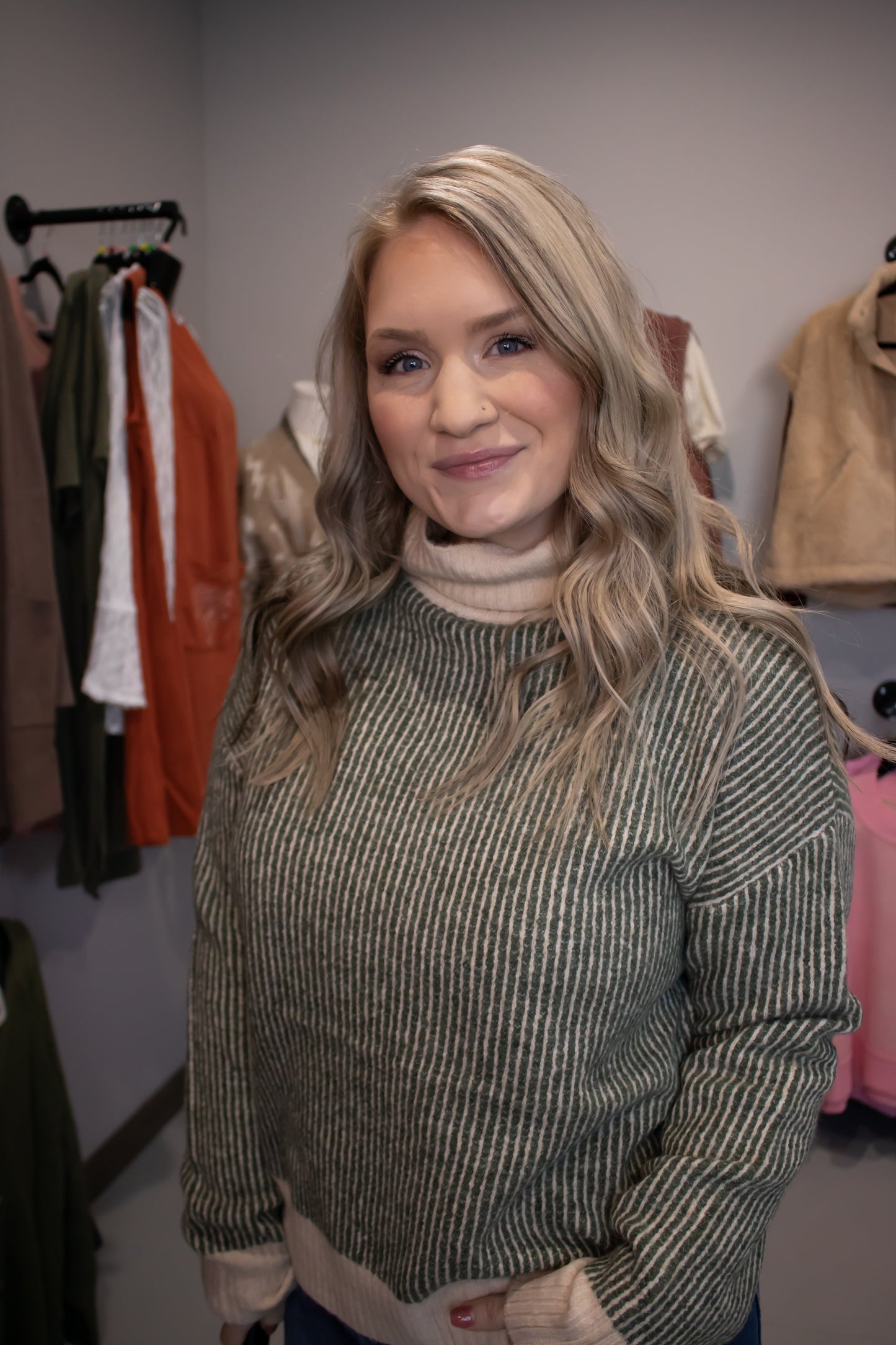 Rib Turtle Neck