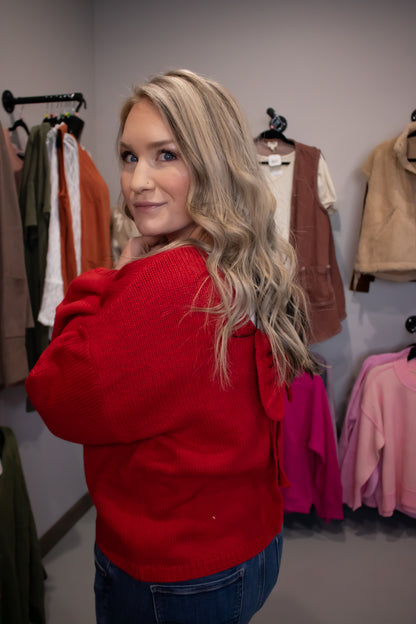 Bow Back Sweater