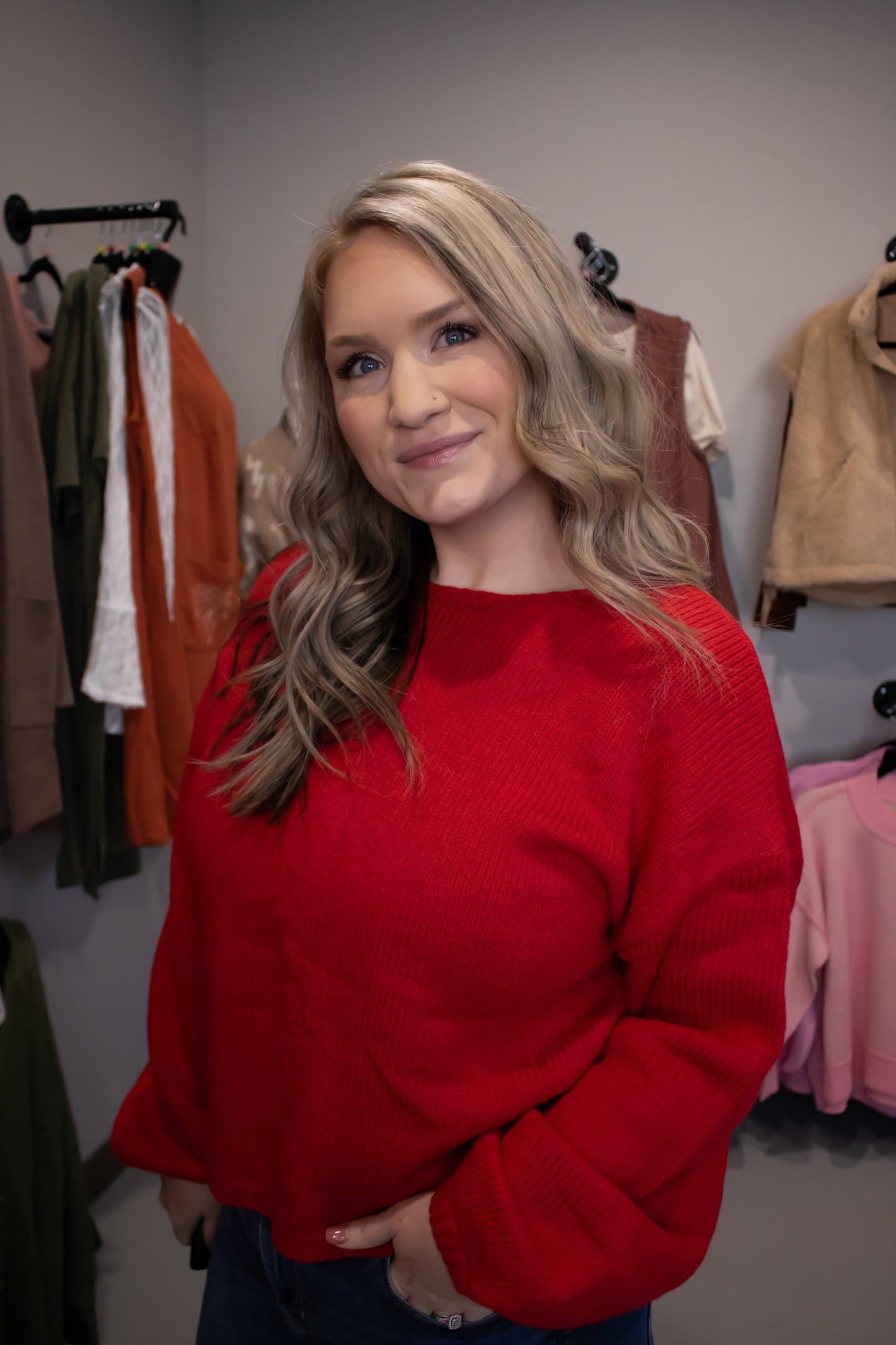 Bow Back Sweater