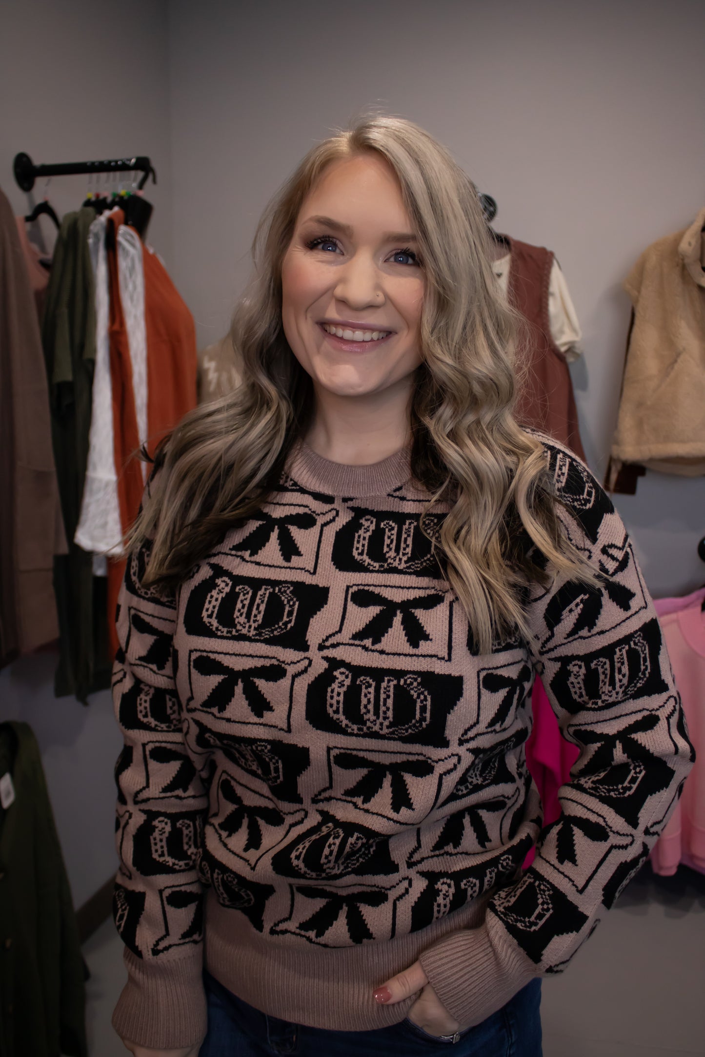 Bows and Horseshoe Sweater