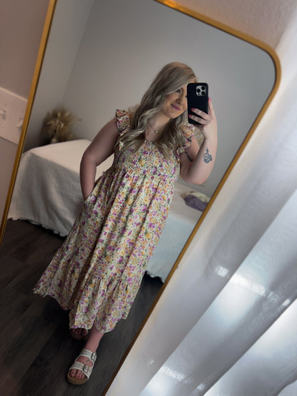 Alayna Smocked Floral Dress