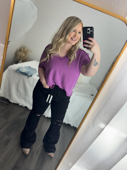 Judy Blue HW Tummy Control Destroy Flare Jean