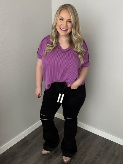 Judy Blue HW Tummy Control Destroy Flare Jean