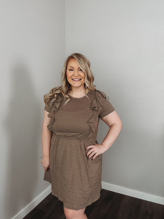 Jaylin Ruffle Knit Dress