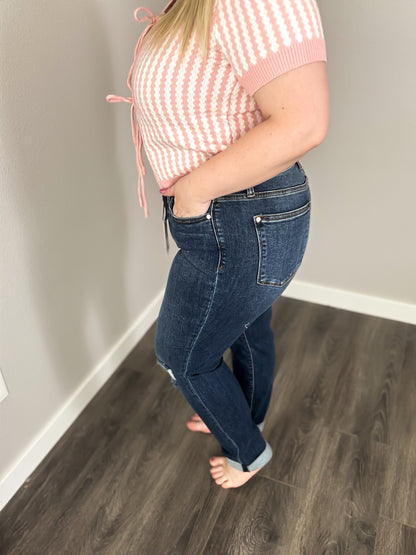Judy Blue MR Destroy Slim Jean