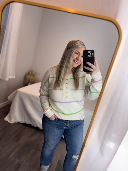 Spring Striped Sweater