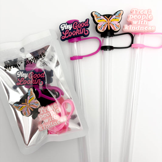 Straw Topper 3 Pack | Kindness