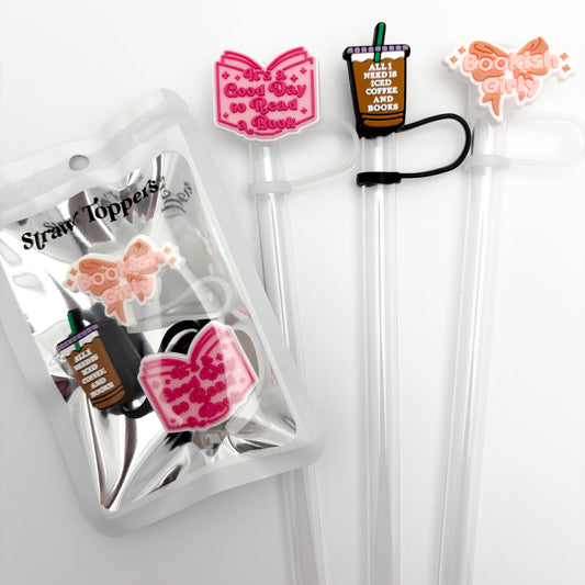 Straw Topper 3 Pack | Bookish
