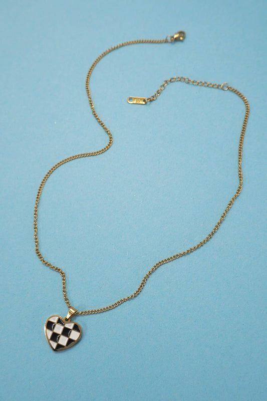 18K Stainless Steel Heart Necklace | Gold
